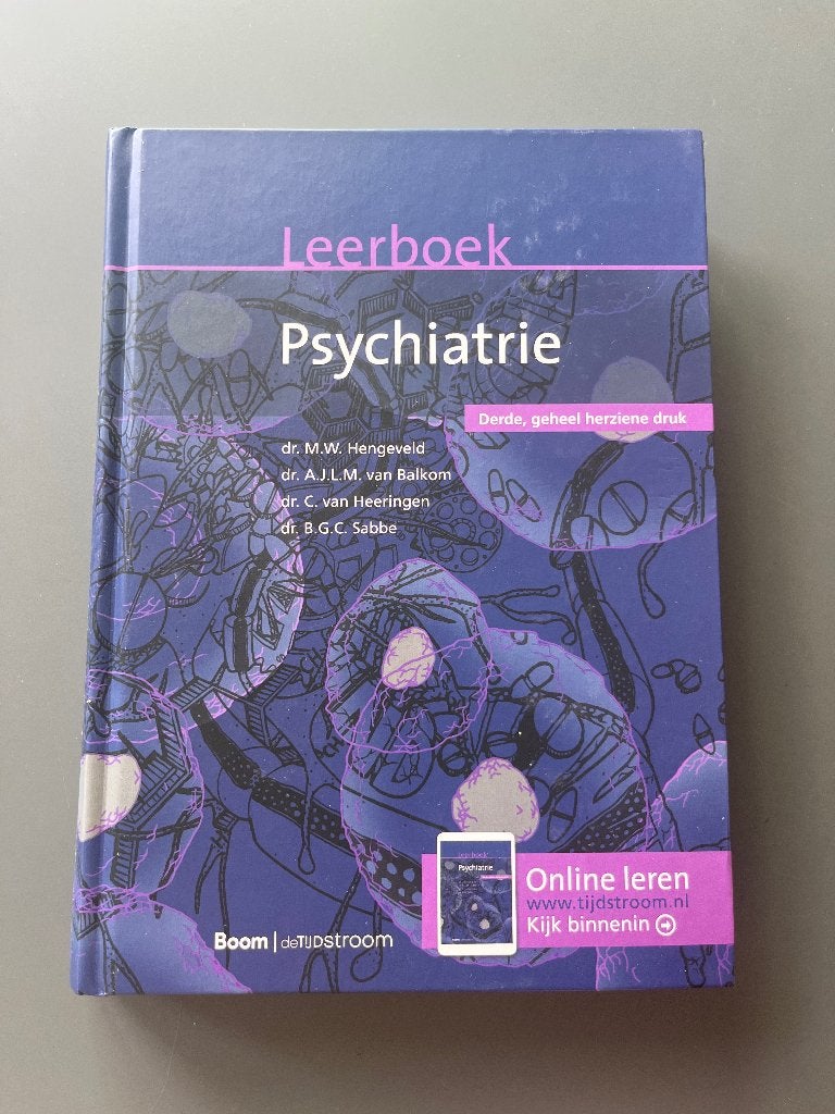 Leerboek Psychiatrie - Derde, geheel herziene druk, Ophalen of Verzenden, Zo goed als nieuw, Klinische psychologie