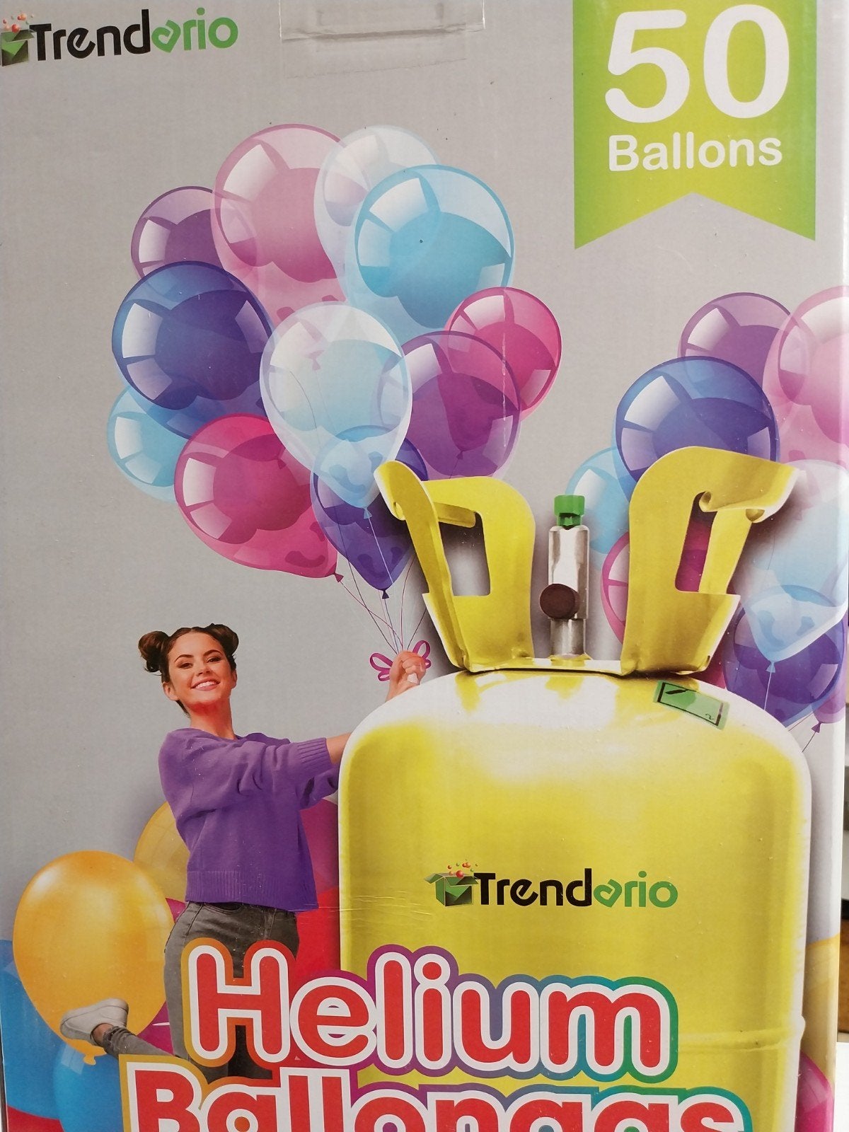 9 helium ballonnen flessen - overgebleven van trouwerij, Hobby en Vrije tijd, Feestartikelen, Ophalen of Verzenden