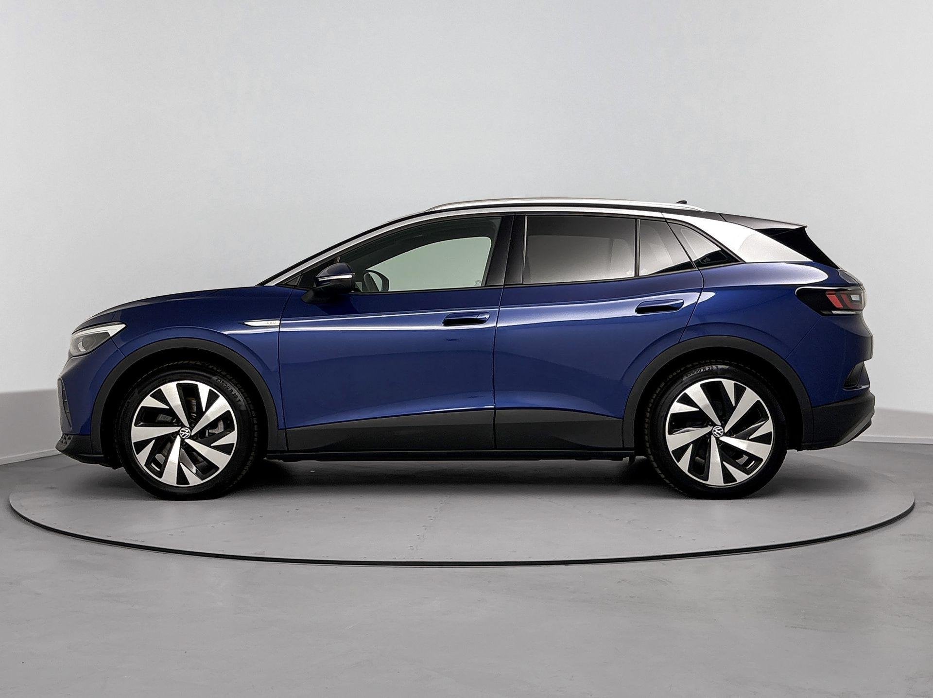 Volkswagen ID.4 Life 77 kWh 204 PK Origneel Nederlands | 1e, Auto's, Volkswagen, 12 maanden, Blauw, Origineel Nederlands, Grijs