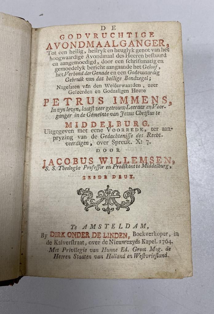 De Godvruchtige Avondmaalganger (P. Immens, 1764), Boeken, Godsdienst en Theologie, Zo goed als nieuw, Christendom | Katholiek