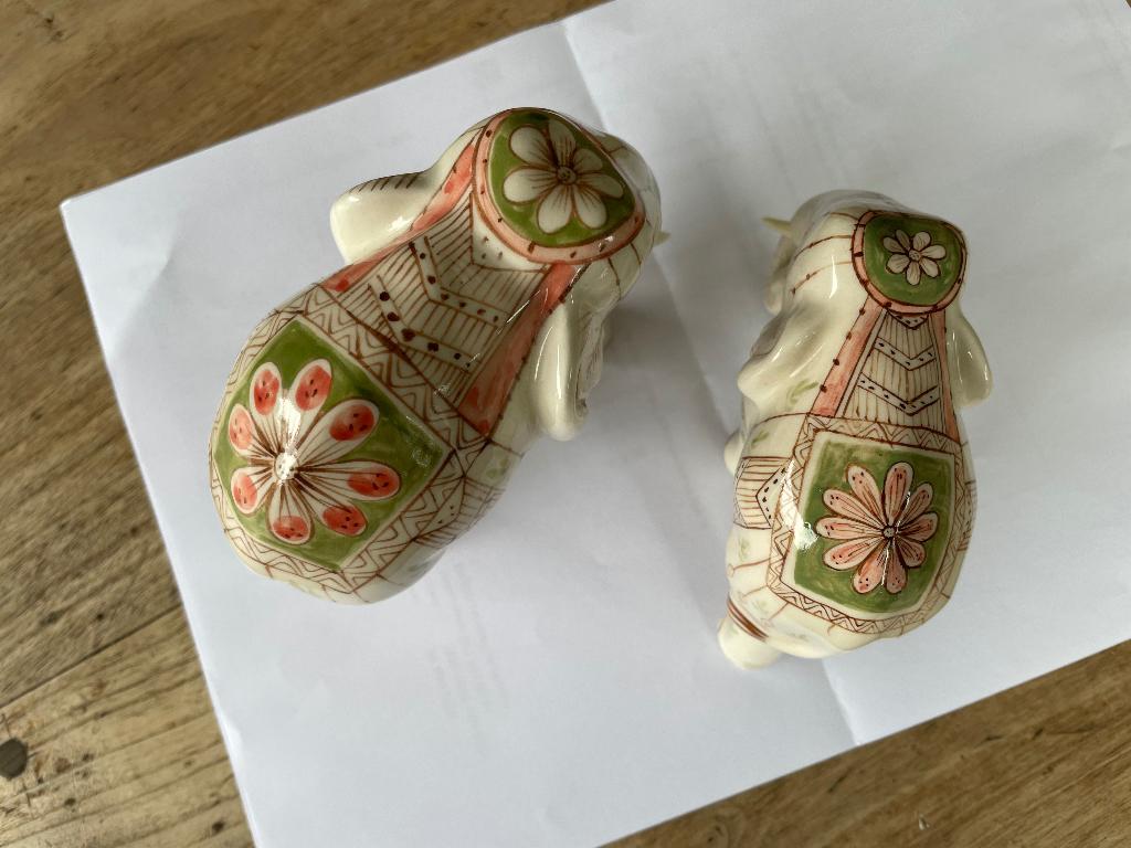 Keramische beeldjes, Verzamelen, Beelden en Beeldjes, Ophalen, Zo goed als nieuw, Dier