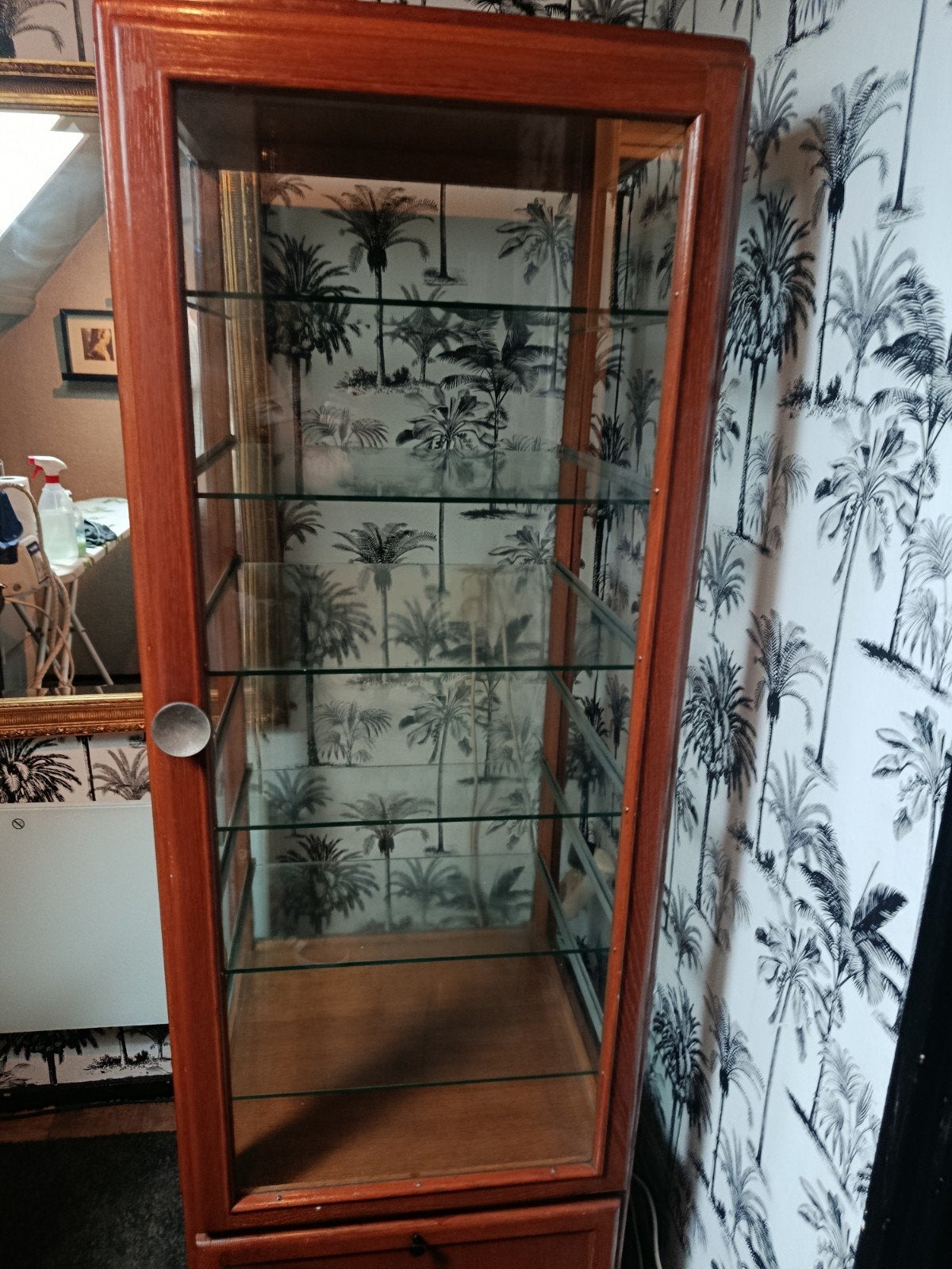 Vintage Apothekers / Winkelvitrine, Huis en Inrichting, Ophalen, Gebruikt, 50 tot 100 cm, Glas