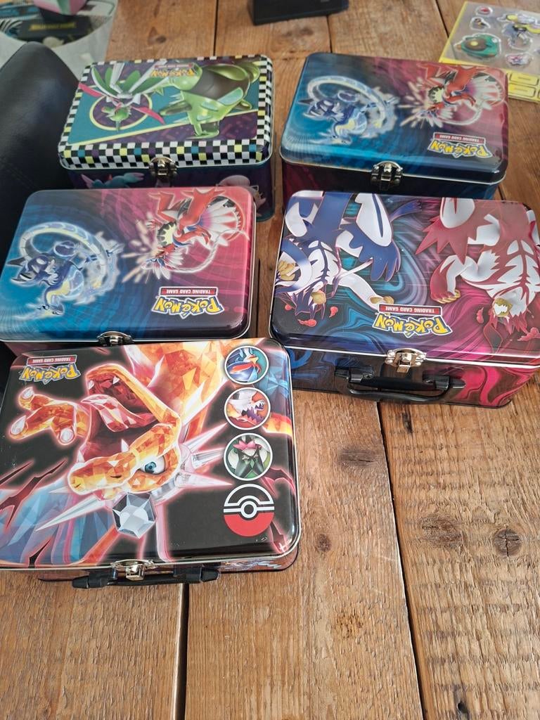 5 pokemon blikken, Ophalen of Verzenden, Overige typen