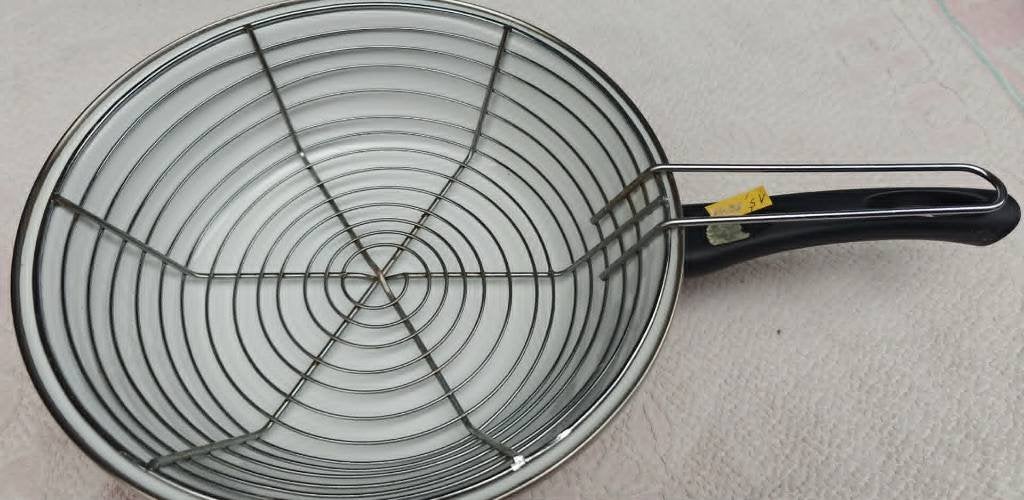 kookpan met metalen mand email rood wit nieuw, Huis en Inrichting, Keuken | Potten en Pannen, Ophalen of Verzenden, Zo goed als nieuw
