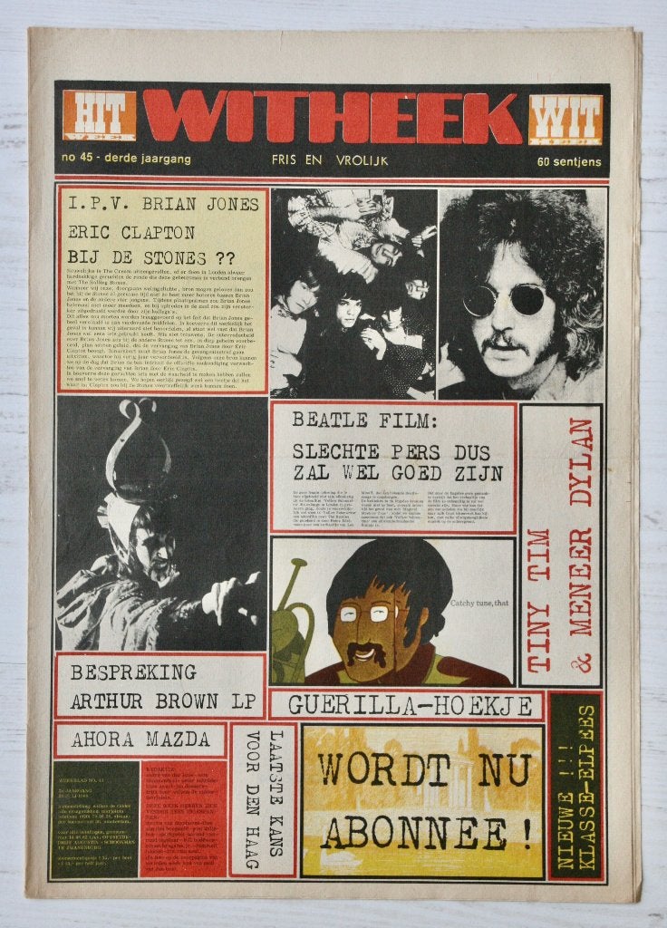 Hitweek nr 45 - 26 juli 1968, Ophalen of Verzenden, Gelezen, Muziek, Film of Tv