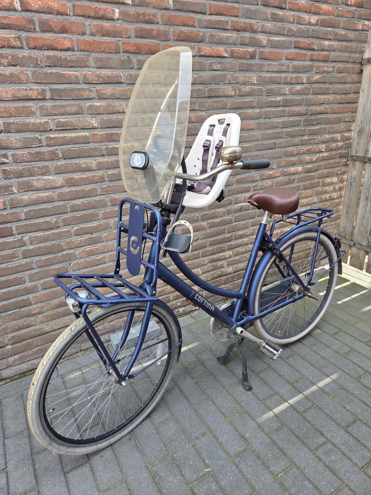 Cortina transport/moederfiets 3versn. werkt goed, Lees adv., Overige merken, Terugtraprem, Gebruikt, Dubbele standaard