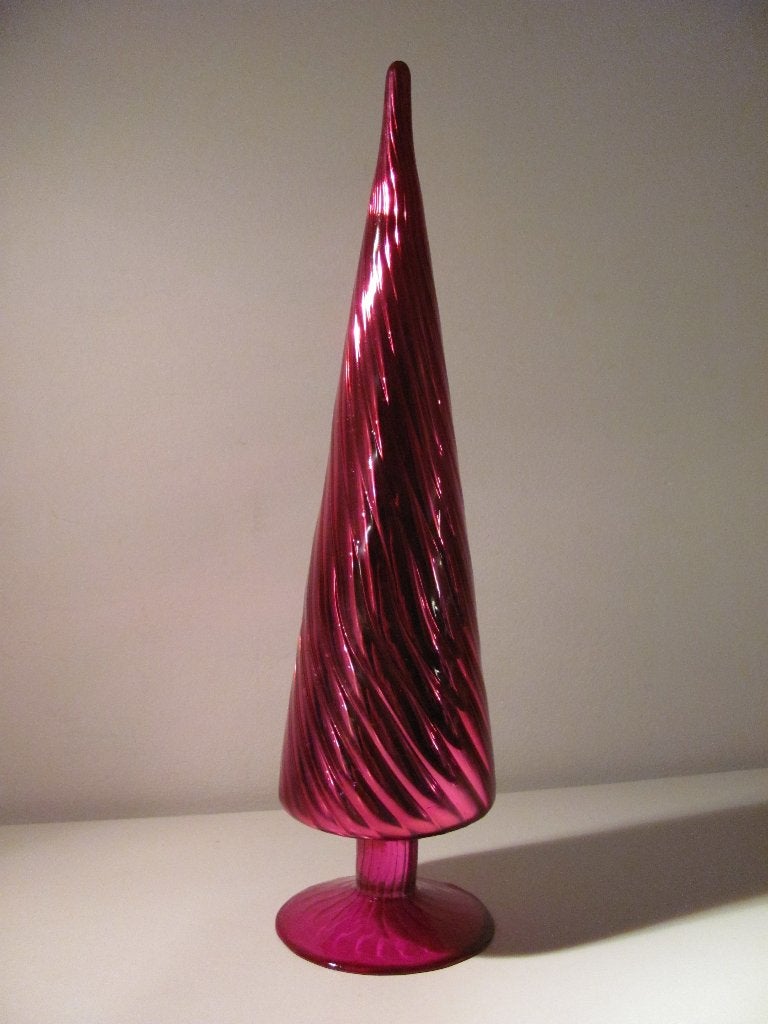 Fuchsia kerstboom / donker roze kerst decoratie, Diversen, Ophalen of Verzenden, Gebruikt