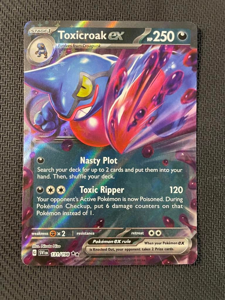 Toxicroak EX 131/198 Ultra Rare Scarlet & Violet Packfresh, Verzenden, Zo goed als nieuw