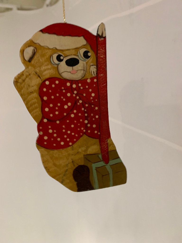 houten kerst beertje, Niet bekend, Niet bekend, Nieuw, Ophalen of Verzenden