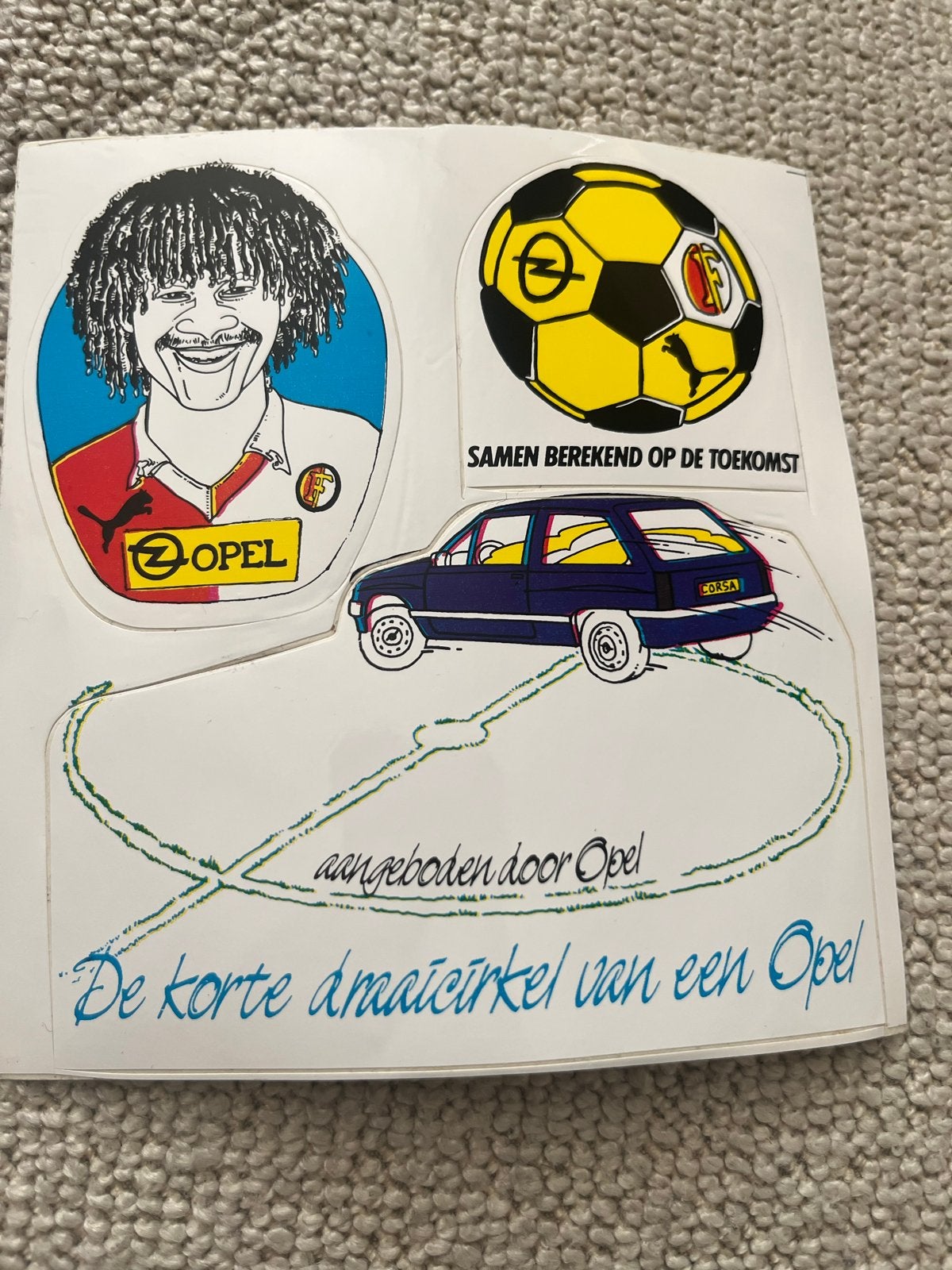 Feyenoord sticker - Opel reclame, Ophalen of Verzenden, Gebruikt, Sport