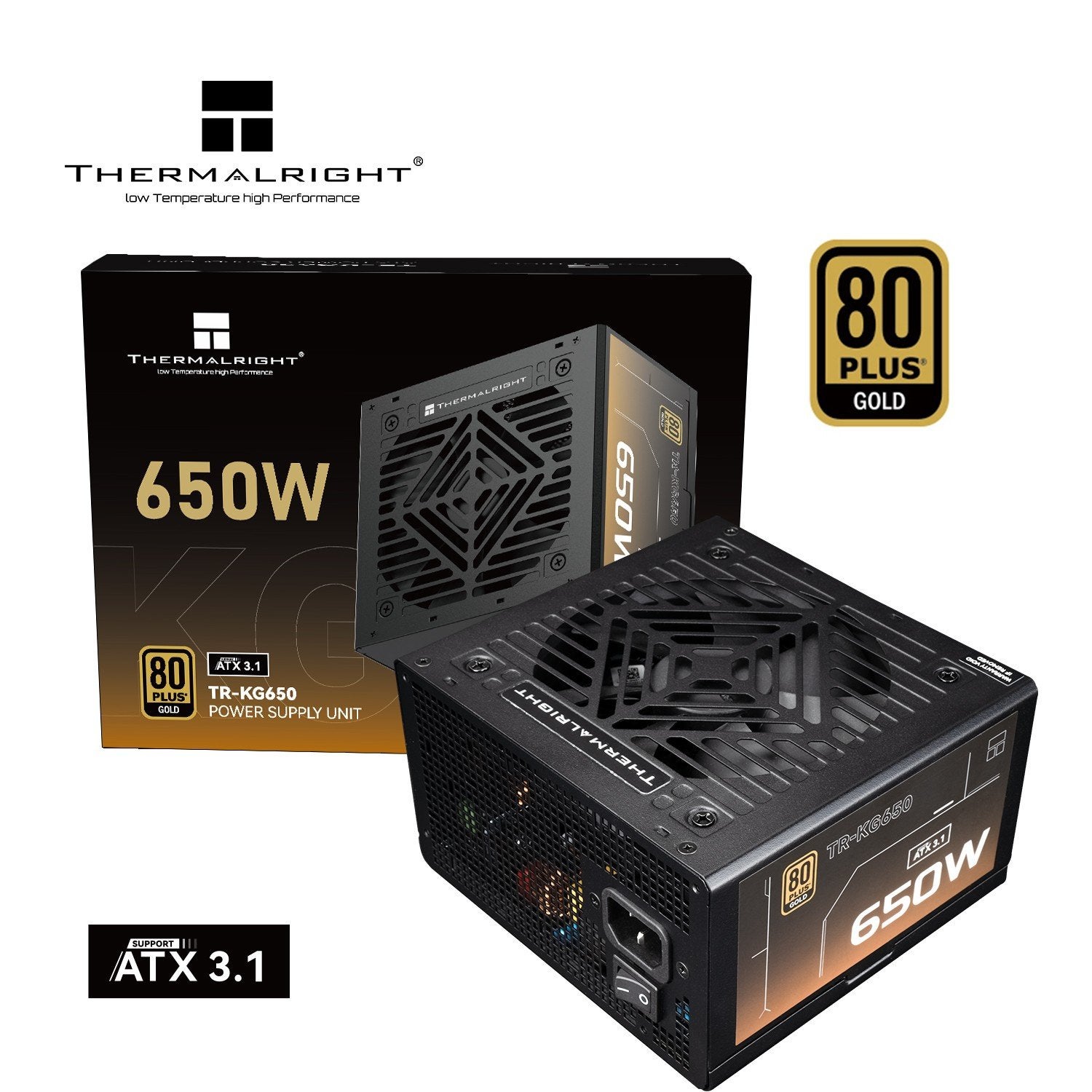 Thermalright KG-650 650W Gold ATX3.1 PSU MODULAR | NIEUW, Ophalen of Verzenden, Nieuw