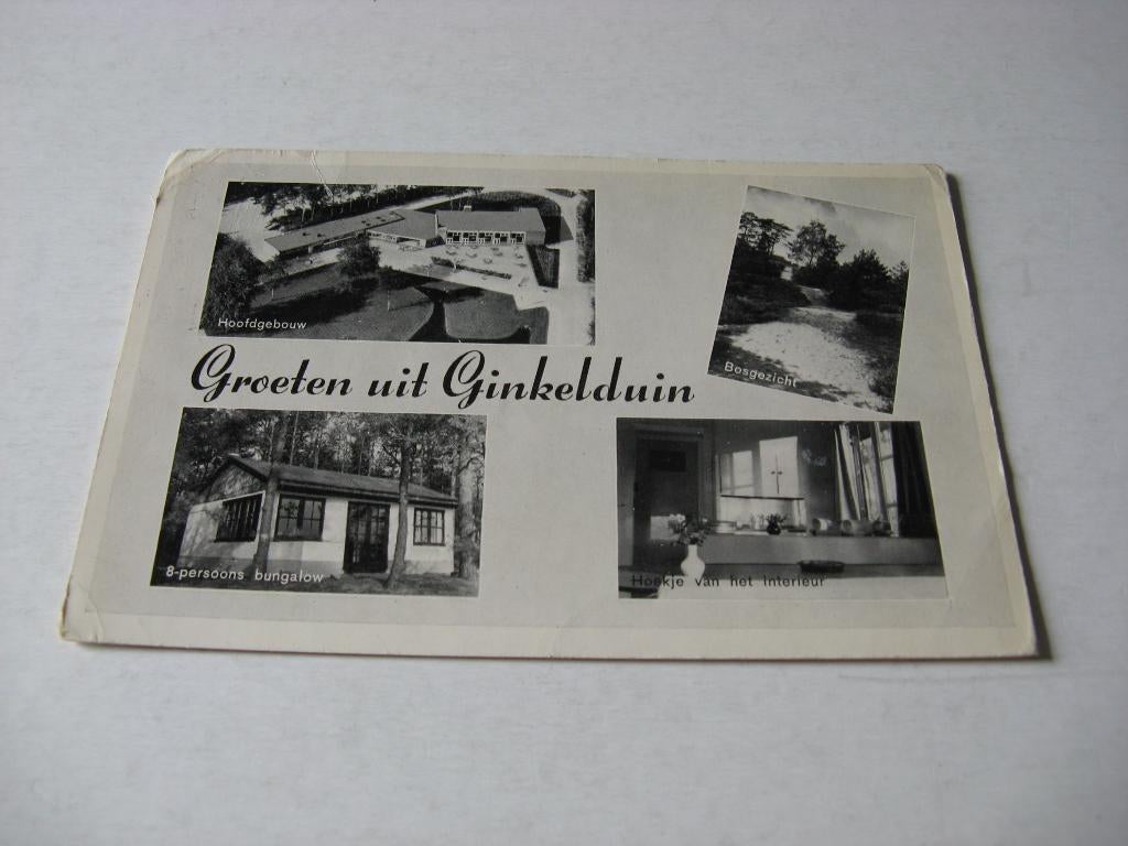 Groeten uit Ginkelduin  4 luik, Ophalen of Verzenden, Voor 1920, Gelopen, Noord-Brabant