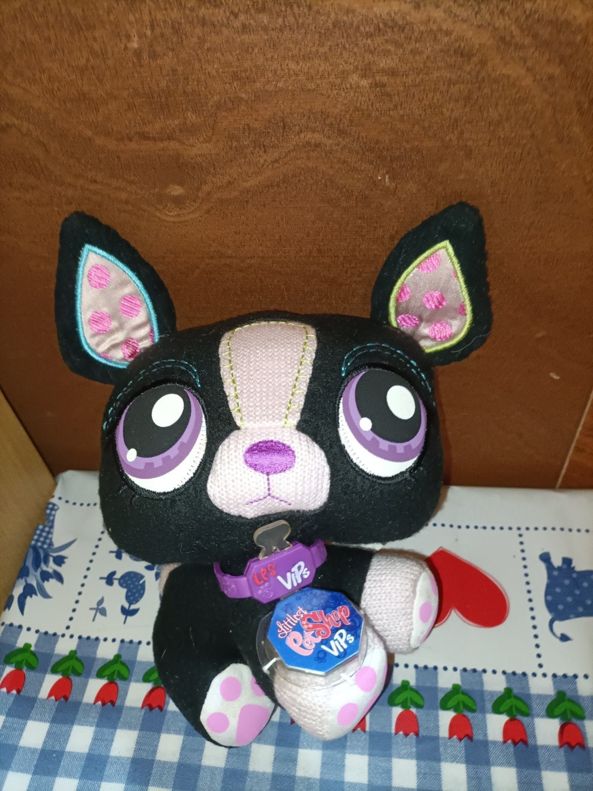 Little Petshop zwarte poes met roze 22 cm groot, Ophalen of Verzenden, Zo goed als nieuw