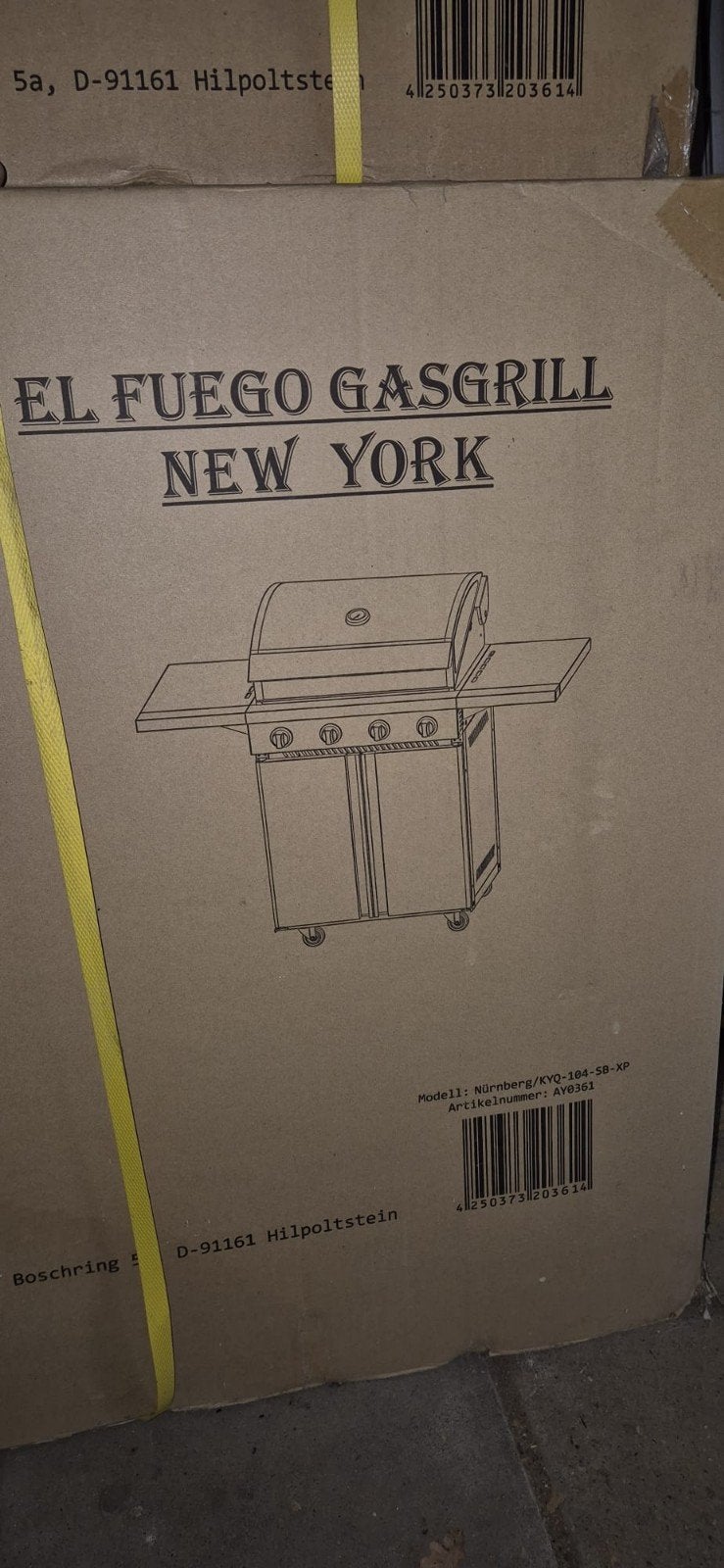 El Fuego Gasgrill New York - Nieuw in doos, Ophalen, Nieuw, El Fuego