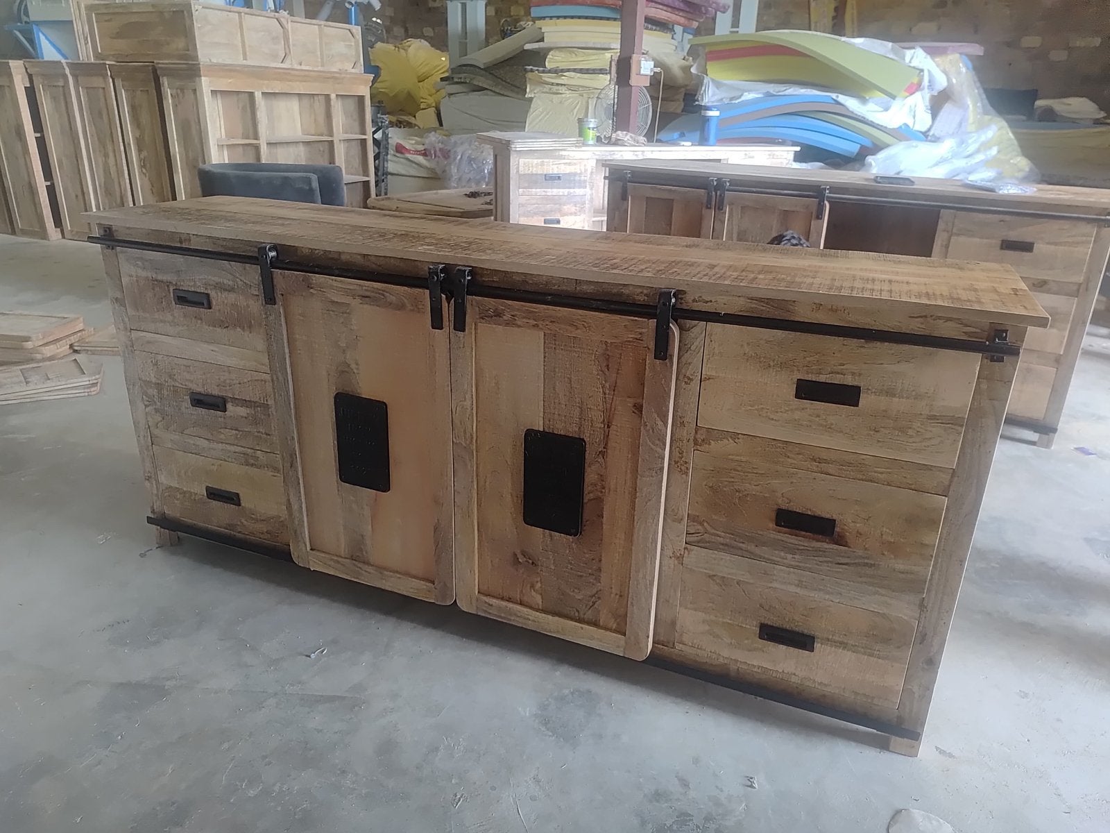 Dressoir mangohout Lotte - Diverse afmetingen, Ophalen, Nieuw