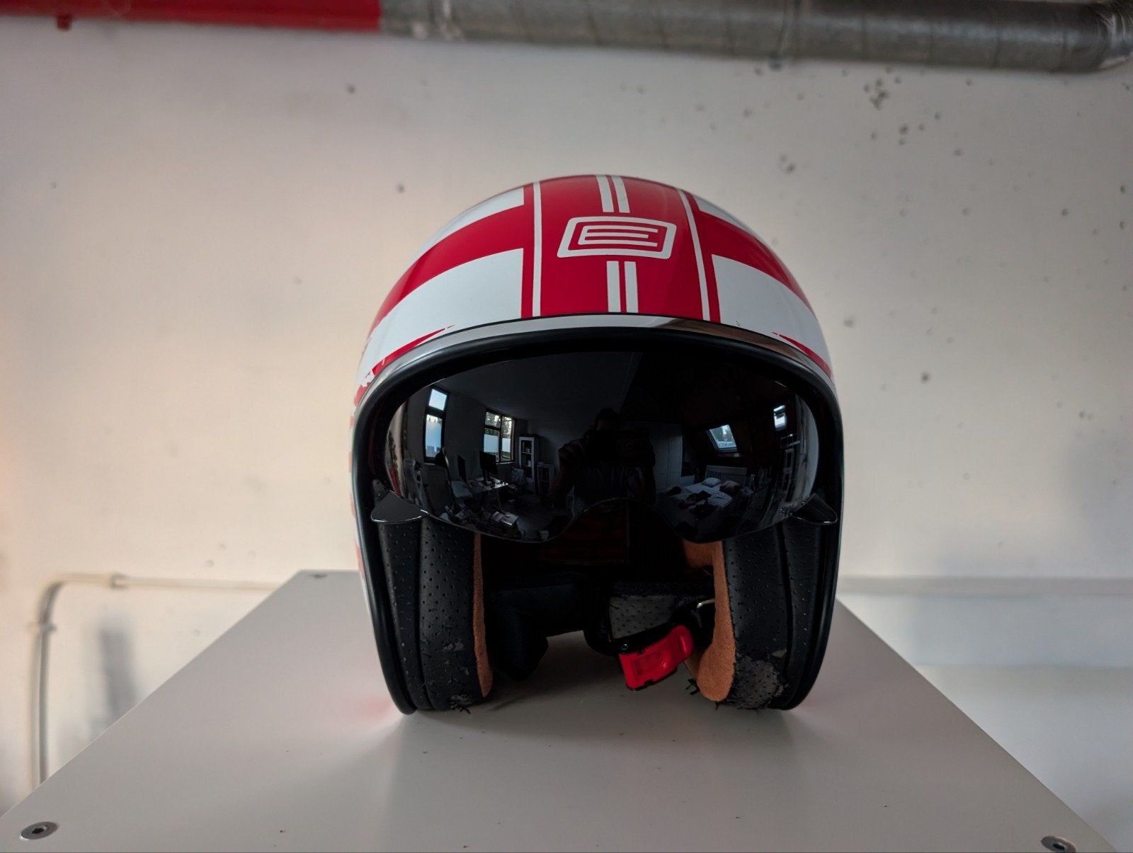 origine motor helm chopper unisex s/m, Motoren, Kleding | Motorhelmen, Ophalen, Tweedehands, Integraalhelm, Overige merken