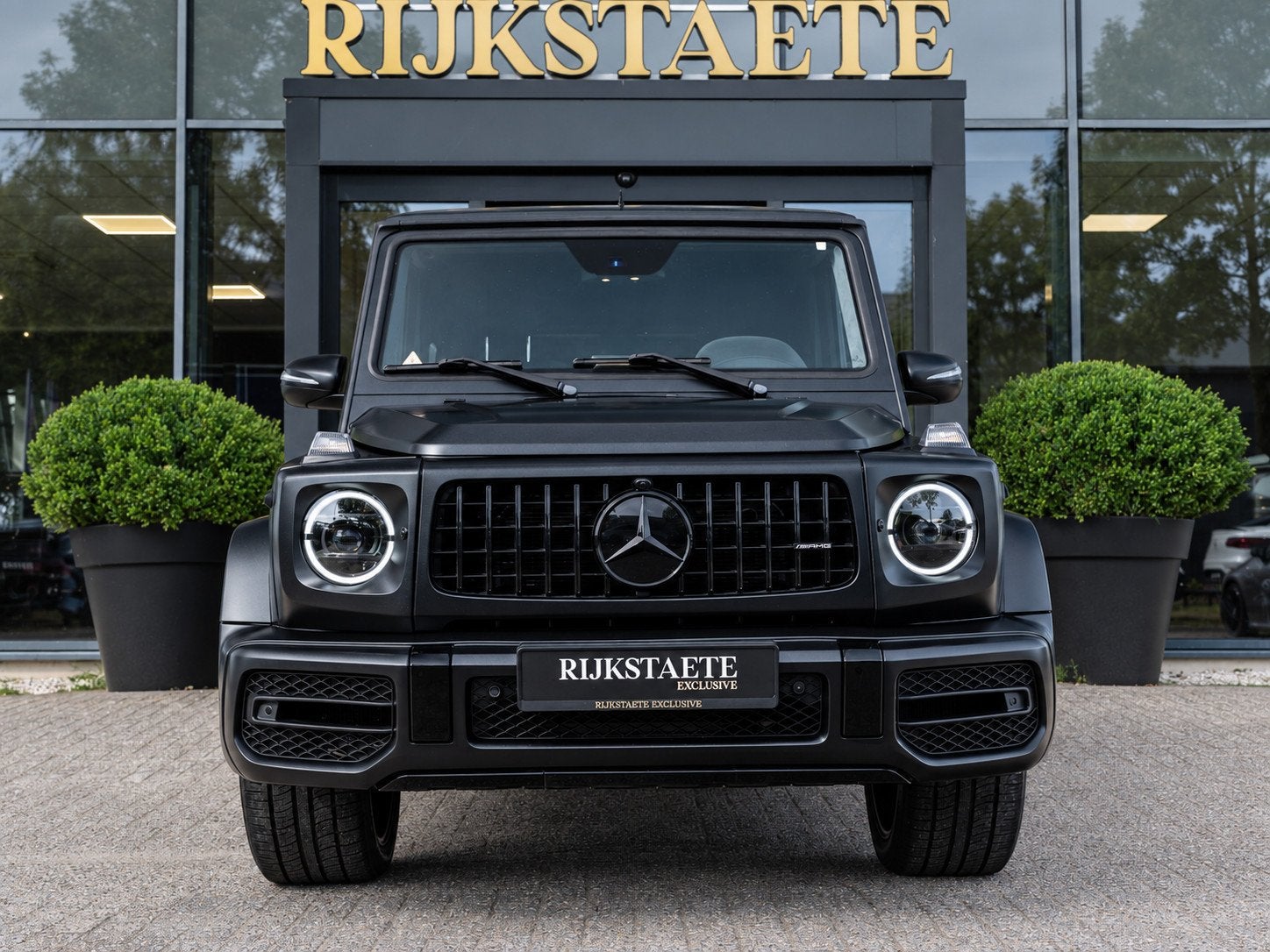 Mercedes G-klasse G63 AMG|PANO|MAT|MEMORY|H&K|22''|FACELIFT, Auto's, Automaat, Gebruikt, Zwart, Leder
