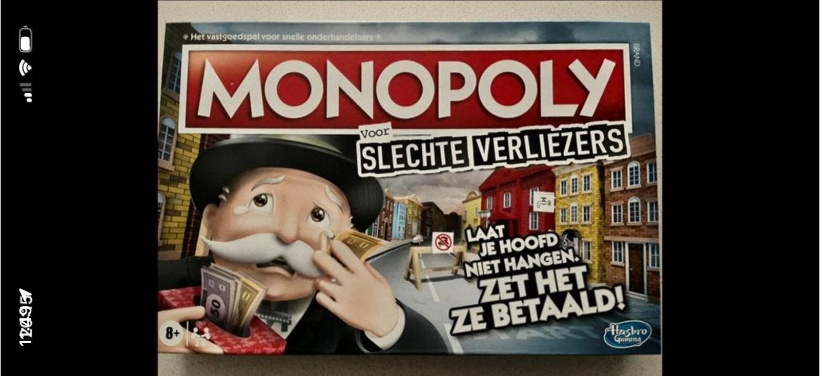 Monopoly slechte verliezers, Hobby en Vrije tijd, Gezelschapsspellen | Bordspellen, Ophalen of Verzenden, Zo goed als nieuw