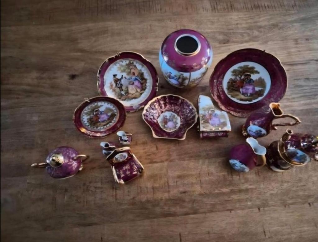 miniatuur porseleinen d'art Limoges France., Antiek en Kunst, Ophalen