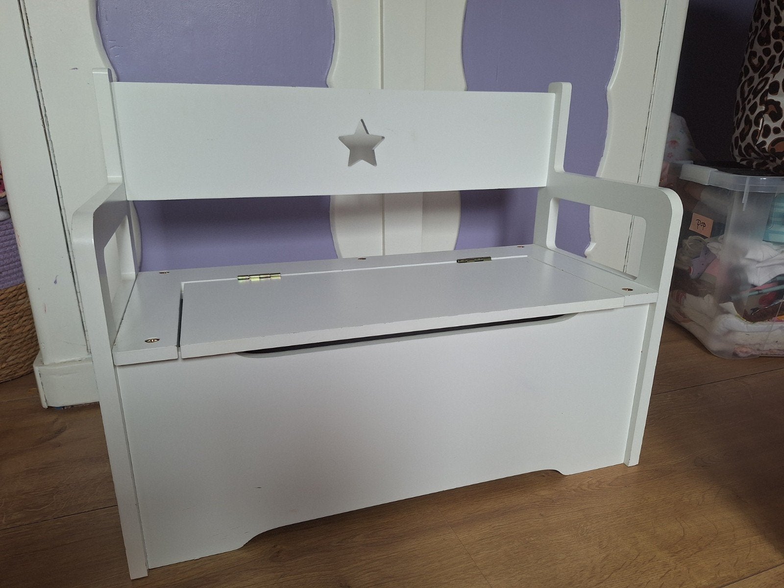Kinder bankje / opberg bankje / kist, Kinderen en Baby's, Kinderkamer | Overige Meubels, Ophalen, Zo goed als nieuw, Overige typen