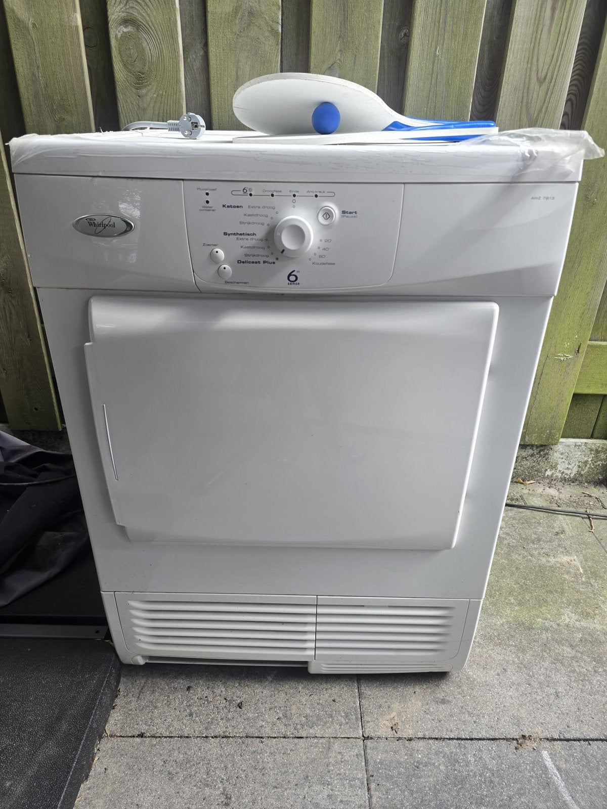 Droger Whirlpool AWZ 7813, Ophalen, 6 tot 8 kg, Gebruikt, 85 tot 90 cm