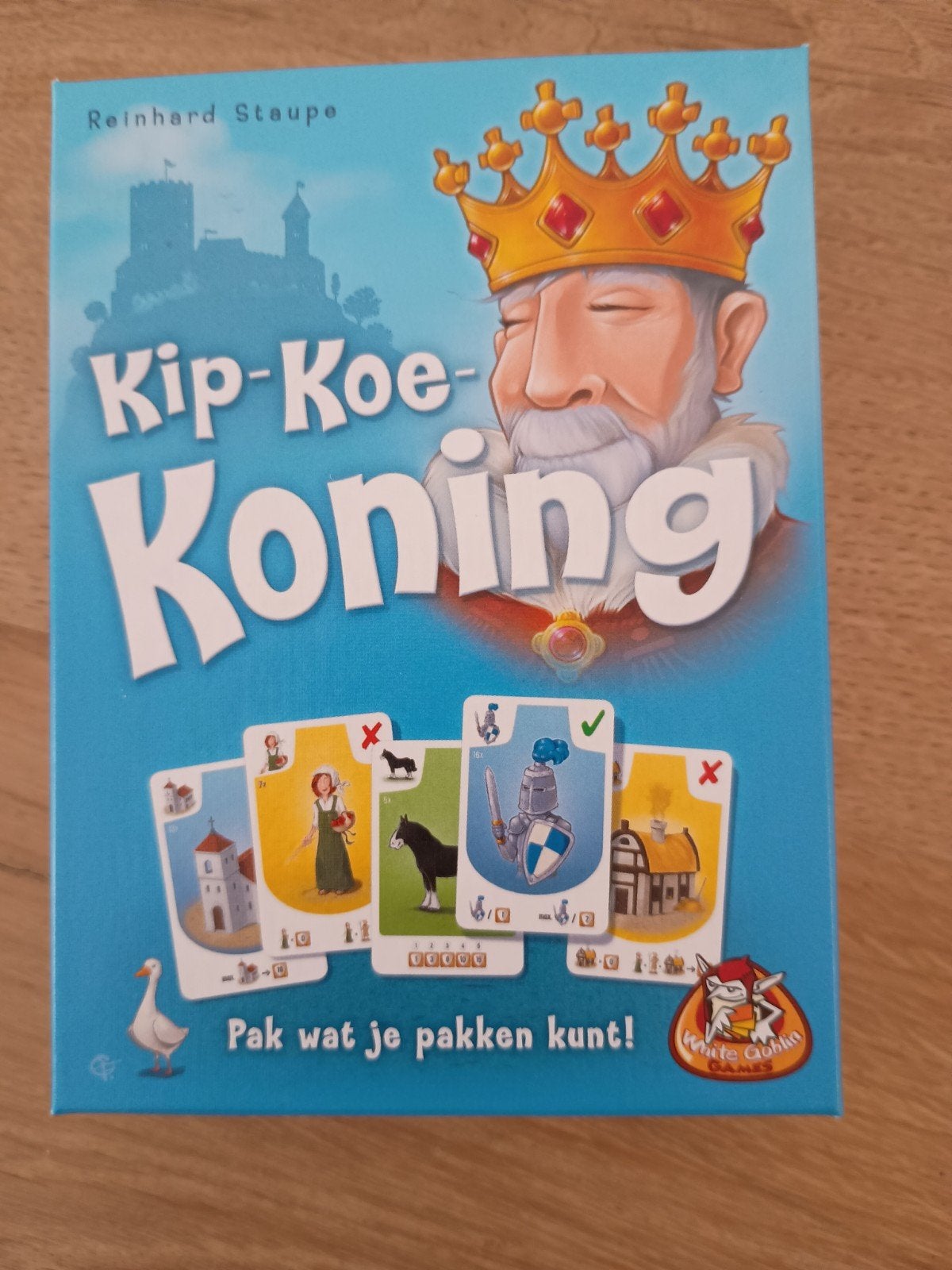 Kip-Koe-Koning kaartspel - als nieuw!, Hobby en Vrije tijd, Gezelschapsspellen | Kaartspellen, Drie of vier spelers, Ophalen of Verzenden