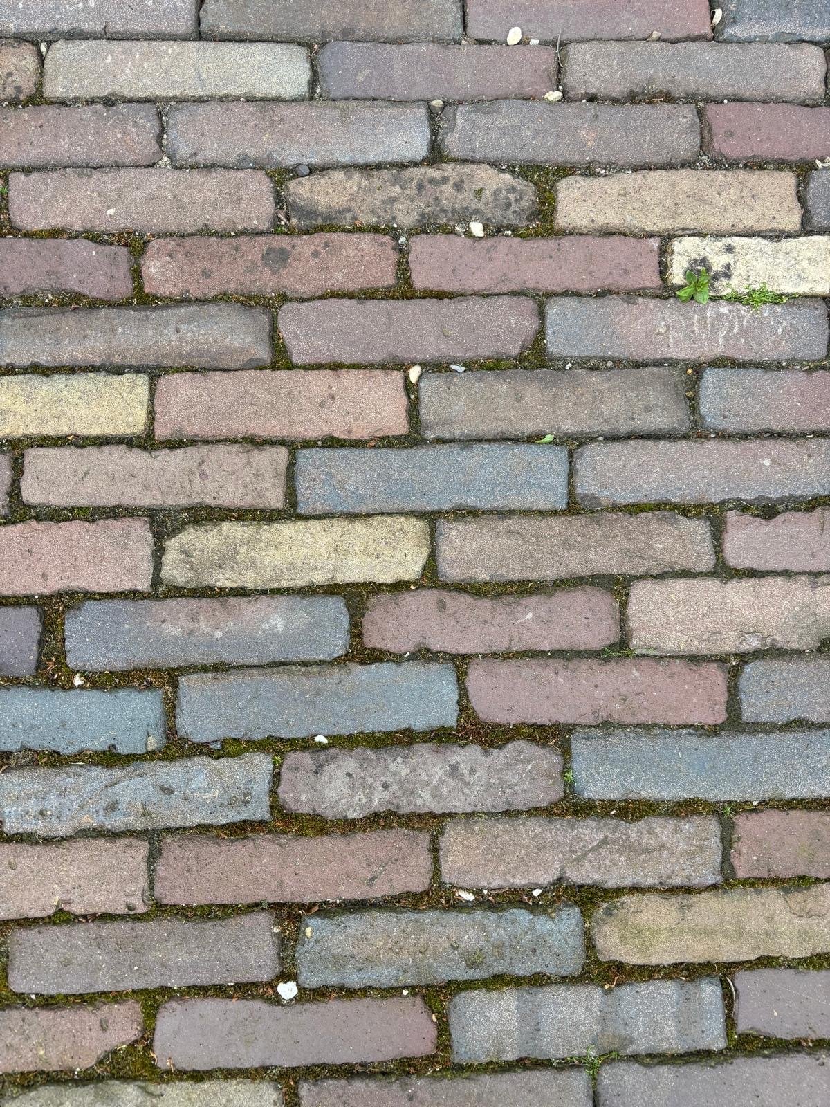 Ca. 14m2 oude waaltjes, kleurvaste kleistenen, Doe-het-zelf en Verbouw, Ophalen, Overige materialen, Gebruikt, Overige typen