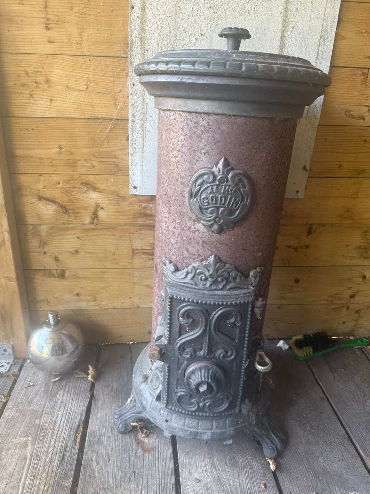 Potkachel Godin, Ophalen, Gebruikt, Houtkachel, Vrijstaand