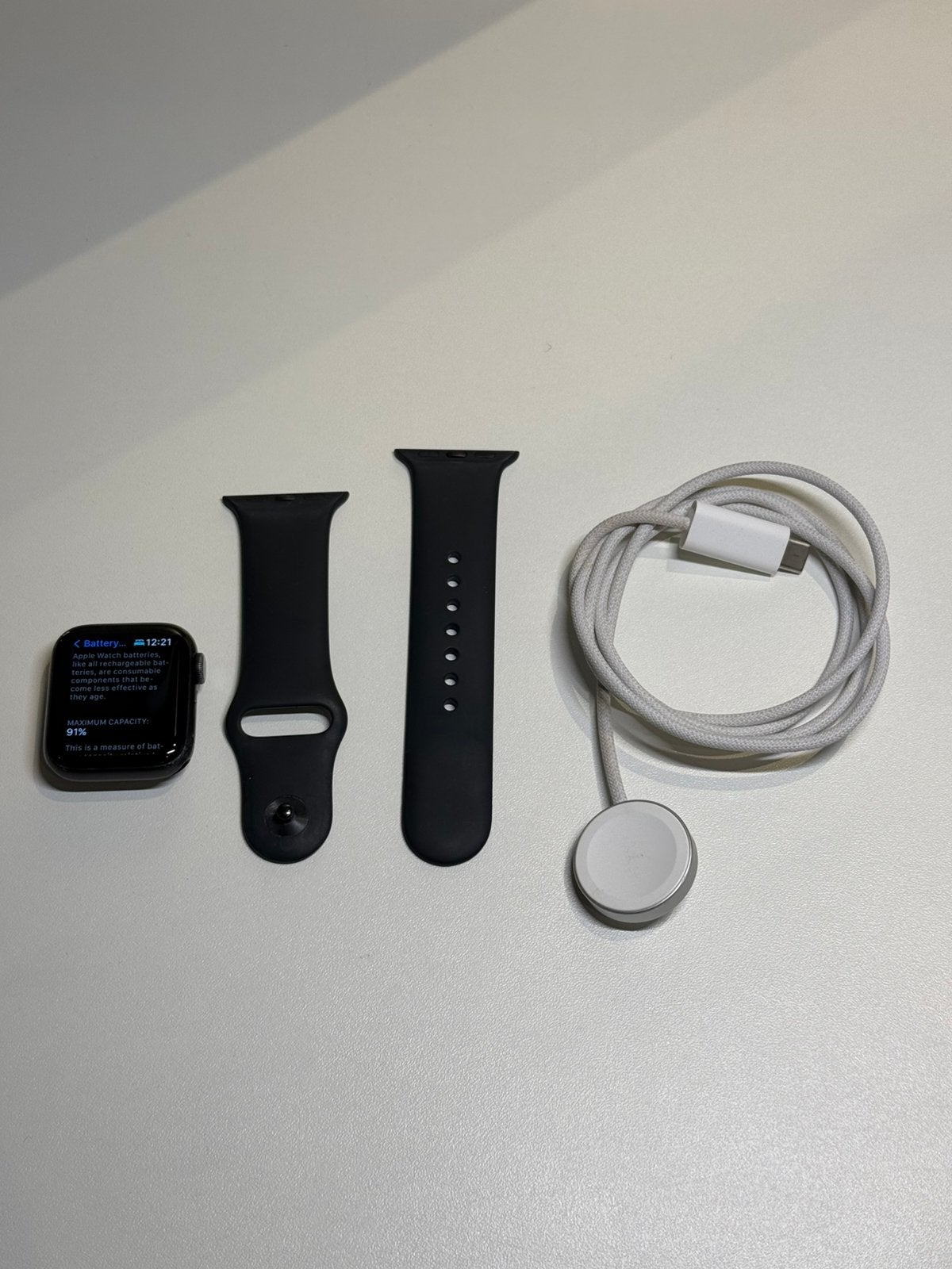 Apple Watch Series 6 40 mm zwart 92% batterij, Zwart, IOS, Ophalen of Verzenden, Zo goed als nieuw