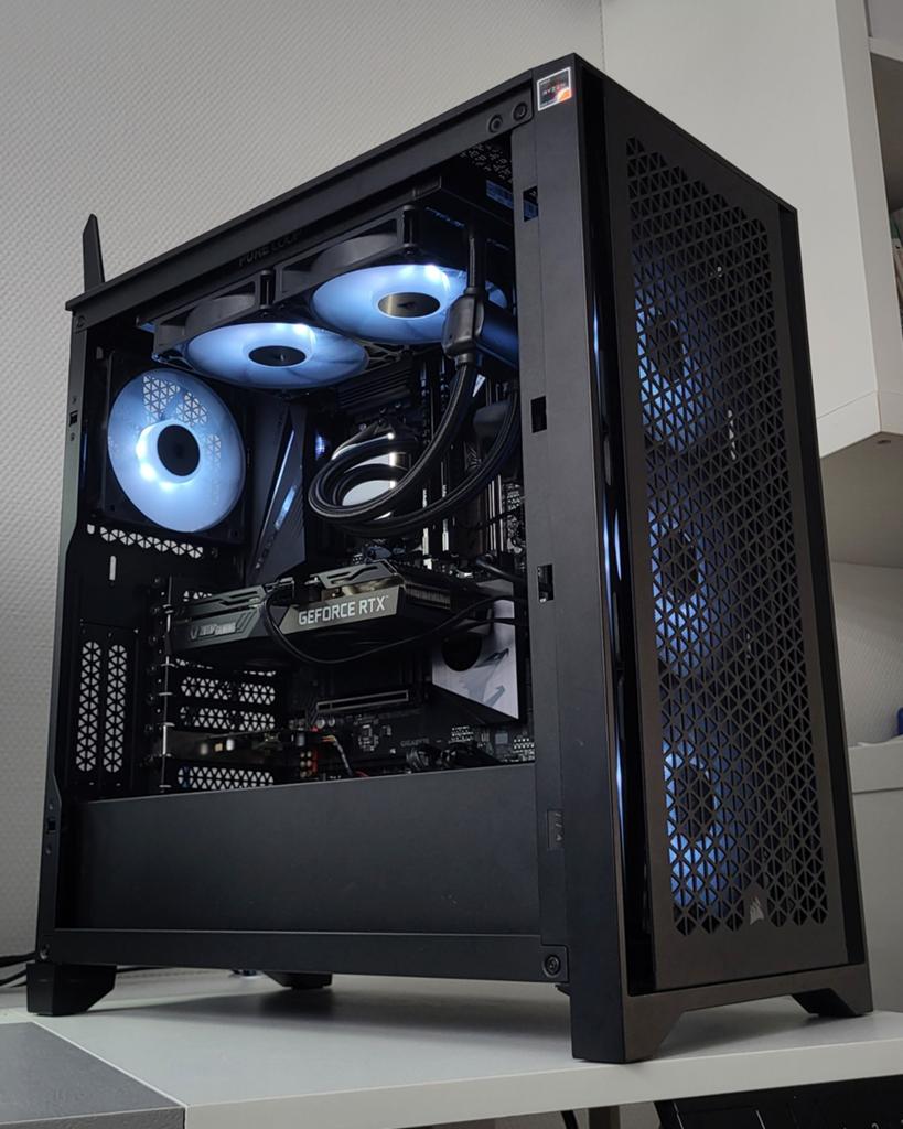 Game PC Ryzen 5 5600X / 32 GB RAM / RTX 3060 TI  / 1TB NVMe, 32 GB, Zo goed als nieuw, Nvidia Geforce RTX, Gaming