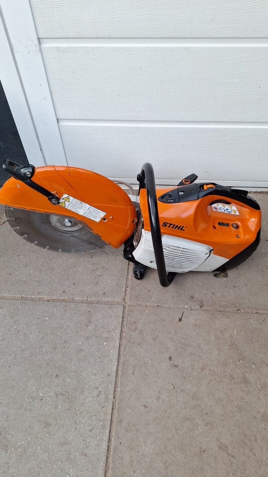 stihl ts 420 bandenzaag 350 mm blad ( trilplaat wacker  ), Ophalen, Zo goed als nieuw, Stihl