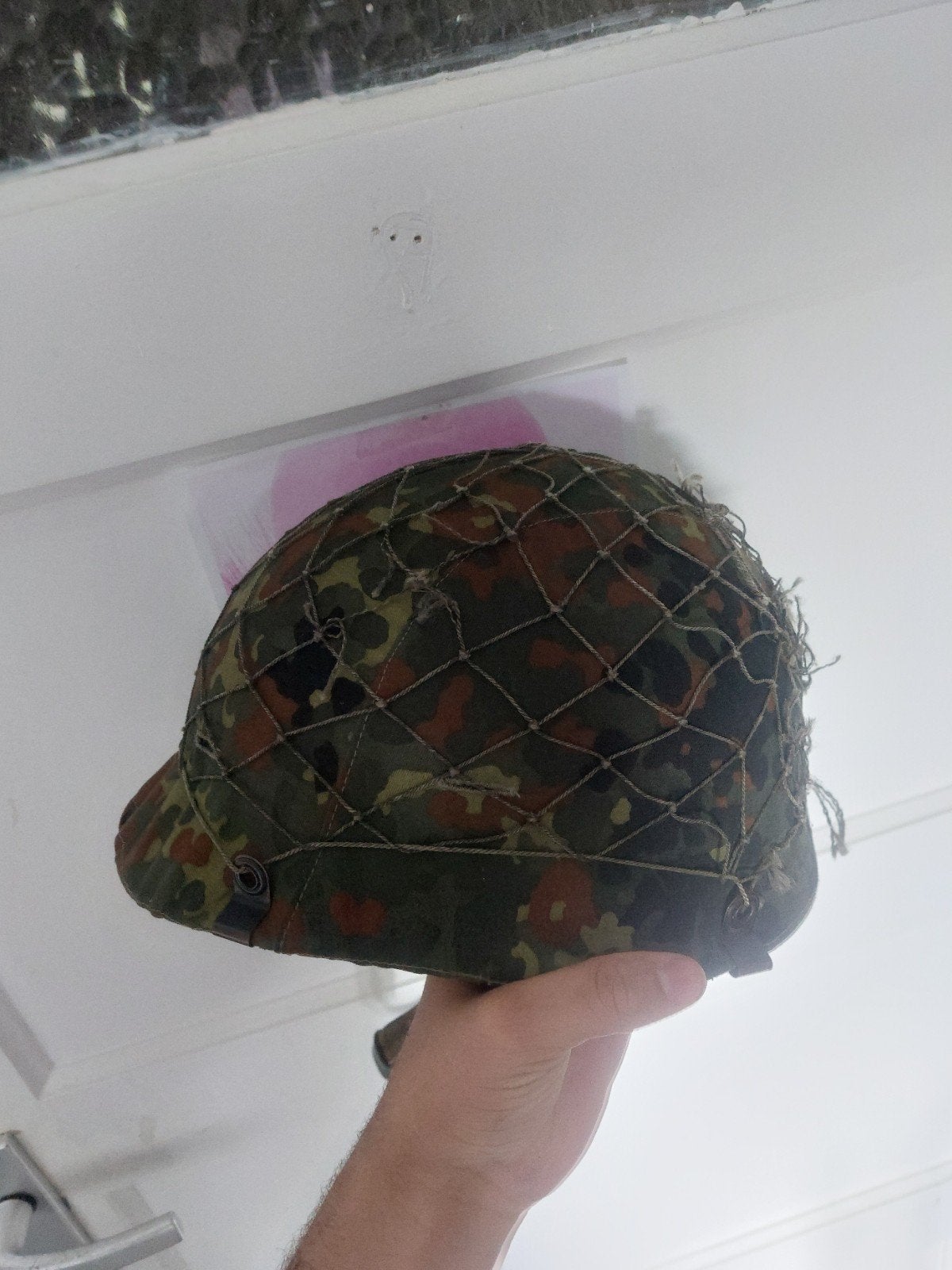 Duitse helm op naam, Verzamelen, Militaria | Algemeen, Ophalen of Verzenden, Landmacht, Duitsland, Helm of Baret