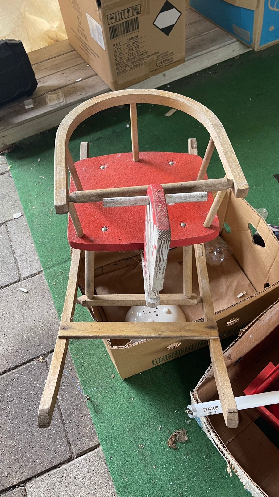 Schommelstoel, Ophalen, Gebruikt