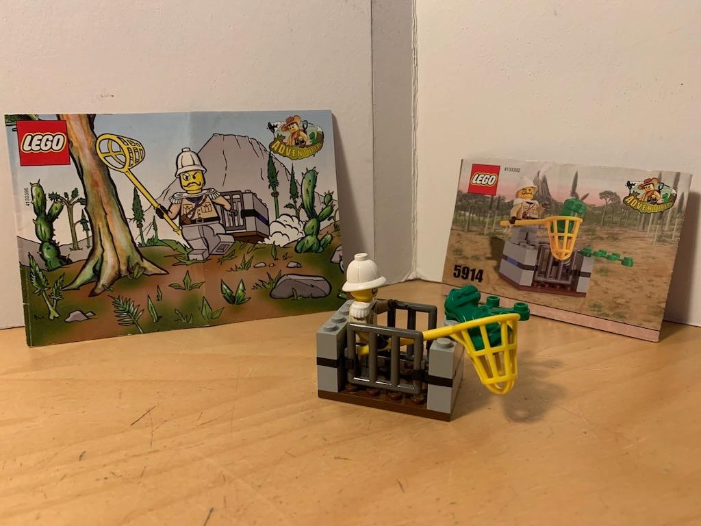 Lego 5914, Baby T-Rex Trap., Ophalen of Verzenden, Zo goed als nieuw, Complete set, Lego