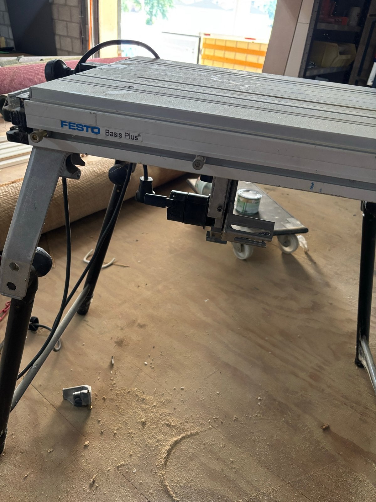 Festool Basis Plus Tafelzaag - Gebruikt, Doe-het-zelf en Verbouw, Ophalen, Gebruikt, Cirkelzaag, 70 mm of meer
