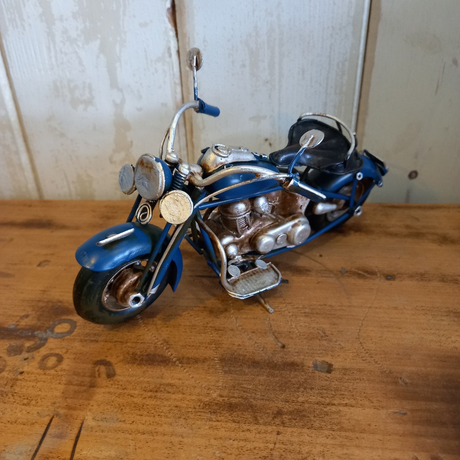 Blikken oldtimer motor - harley davidson - mancave, Ophalen, Metaal