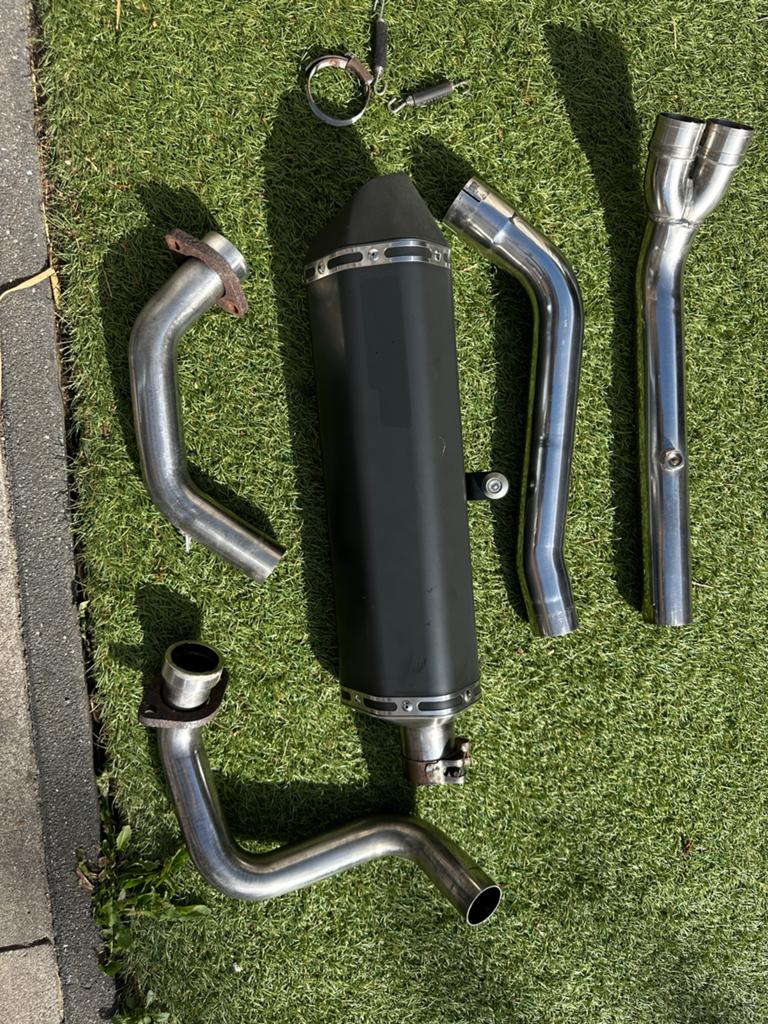 Scorpion full exhaust honda Africa twin 1000 2016/2020, Motoren, Ophalen, Gebruikt