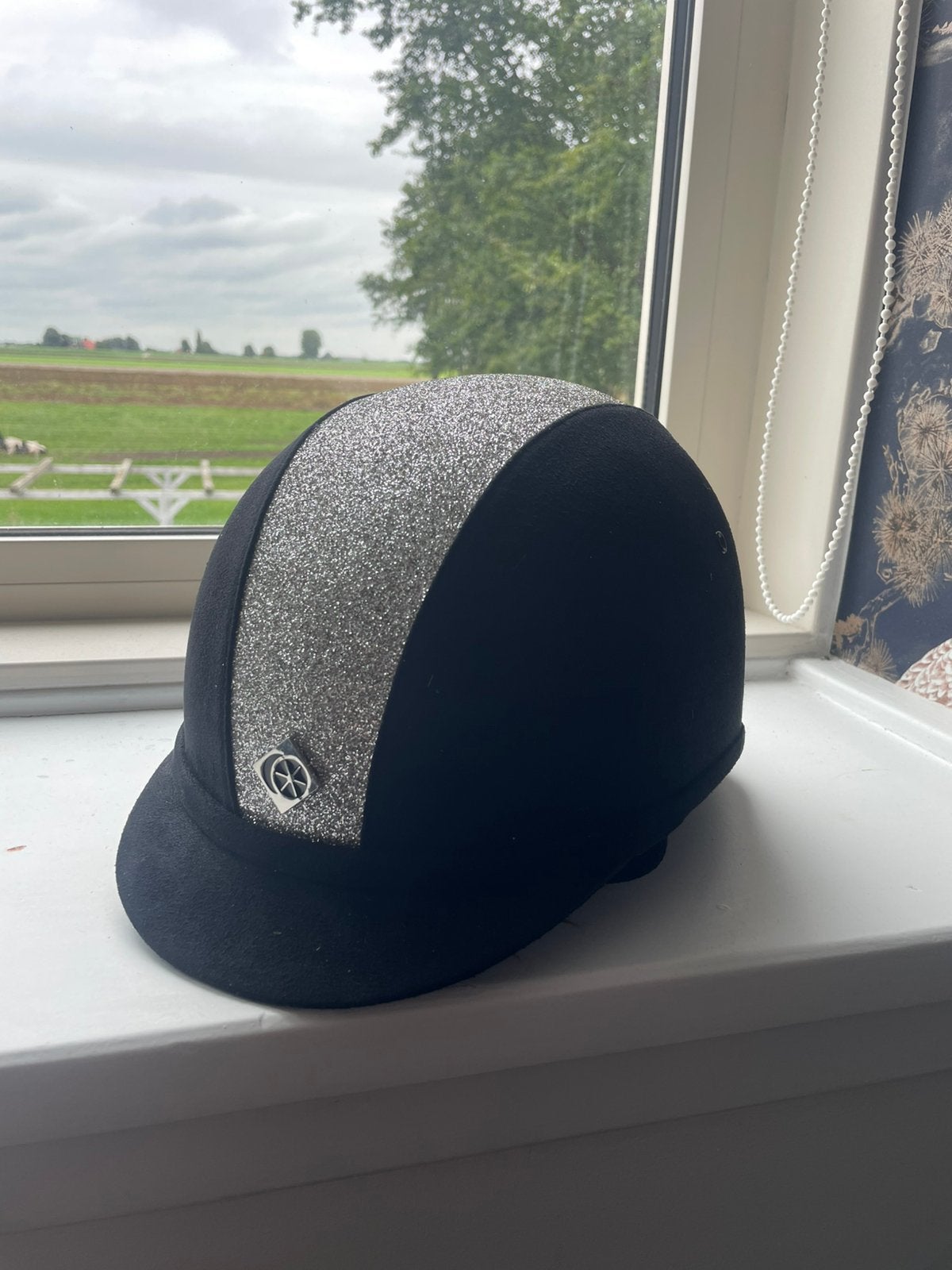 Charles Owen cap maat 56, Met glitter/strass, Paardrijcap, Ophalen of Verzenden, Gebruikt