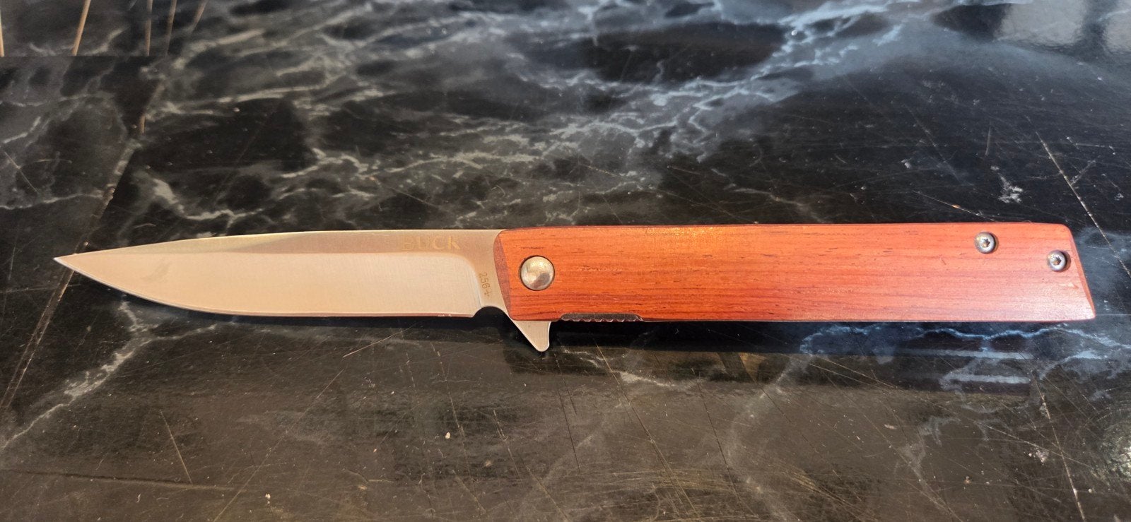 Buck 258+ Zakmes met Houten Handvat, Ophalen of Verzenden