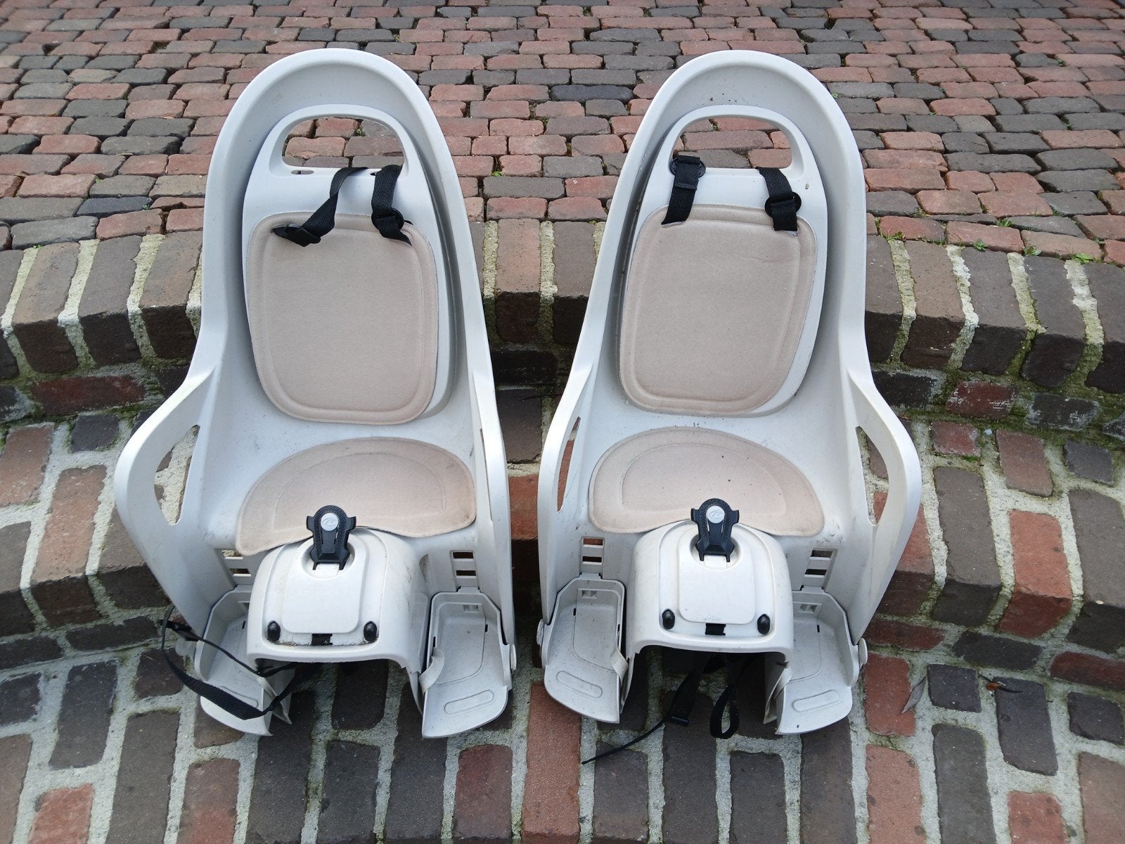 Set van 2 fietsstoeltjes / kinderstoeltjes, Fietsen en Brommers, Ophalen, Achterzitje, 0 t/m 18 kg, Decathlon