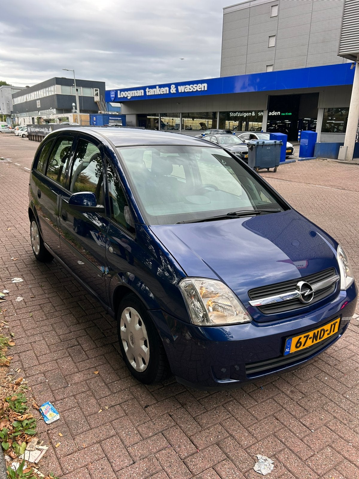 Opel Meriva 1.6 16V Easytronic 2003 Blauw, 4 cilinders, Blauw, 100 pk, 1200 kg