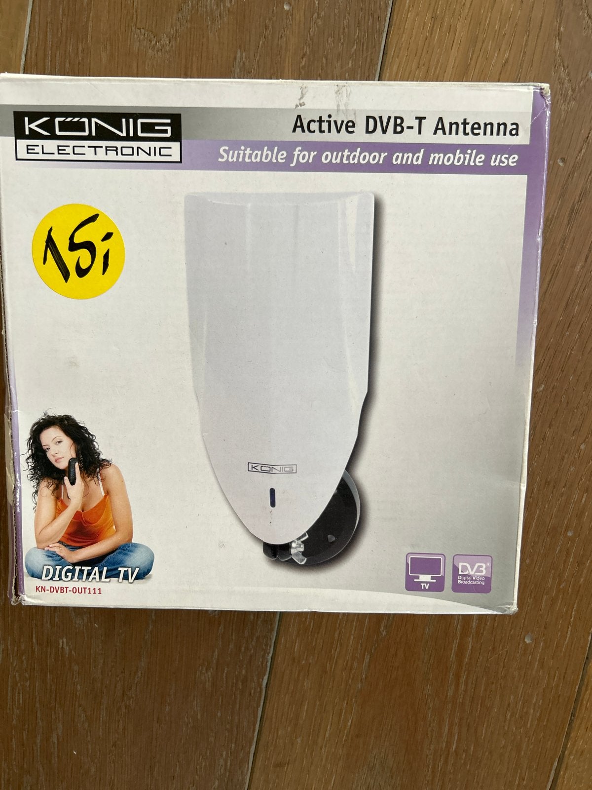 König Actieve DVB-T Antenne voor buiten en mobiel gebruik, Ophalen of Verzenden, Nieuw, Antenne