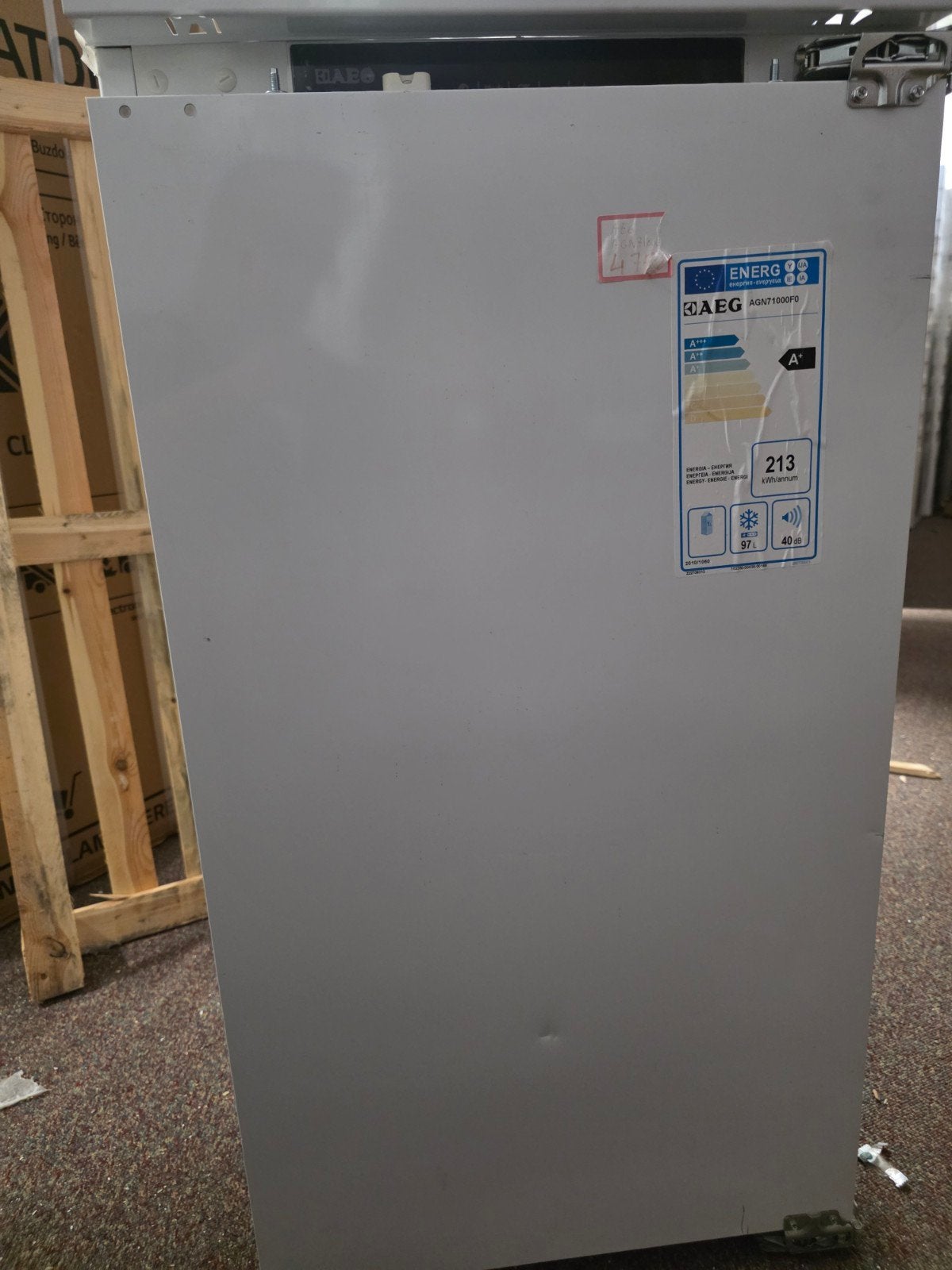 AEG inbouw vriezer 102 hoog no frost, Witgoed en Apparatuur, 120 tot 140 cm, Nieuw, Minder dan 60 cm, Inbouw