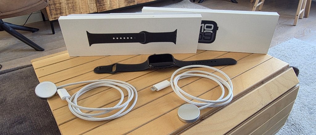 Apple Watch Series 10 (incl. originele doos & extra lader), Ophalen, Apple Watch ⌚️, Zwart, IOS