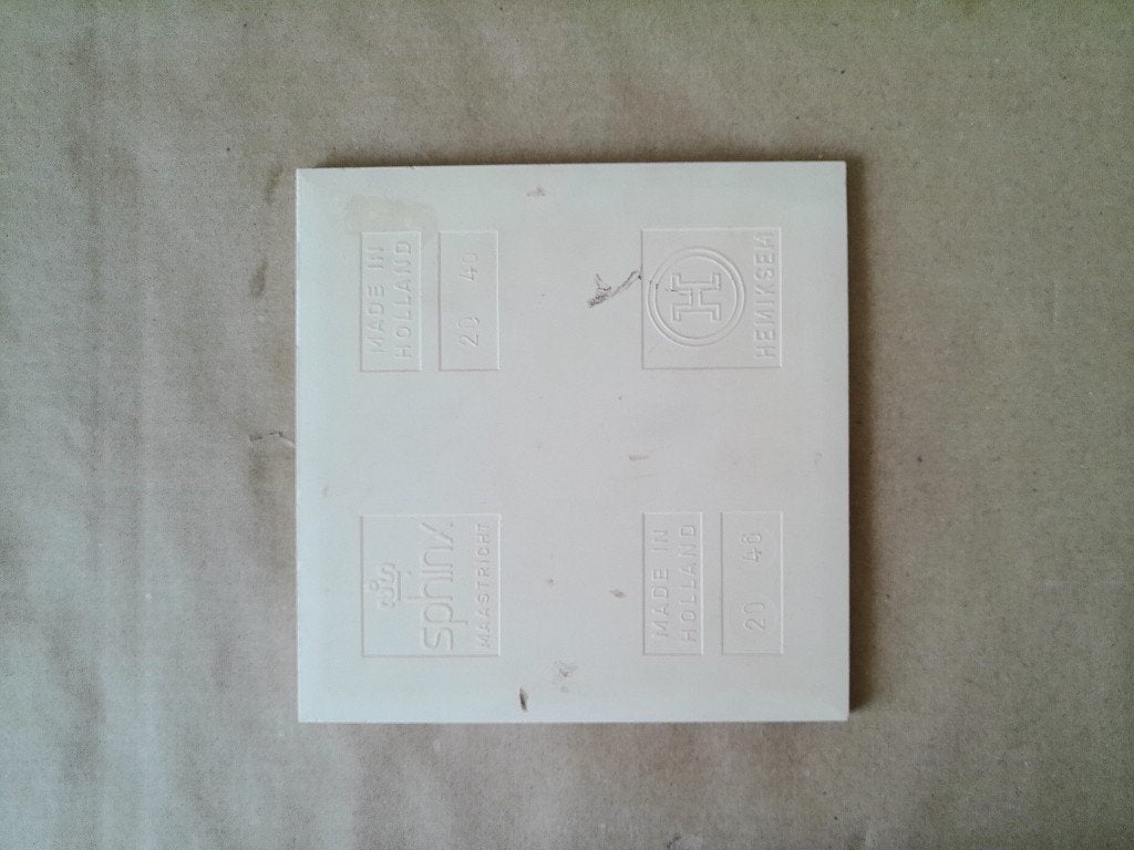 Vintage tegel Peter Paul Rubens tegel zelfportret 15x15cm, Ophalen of Verzenden