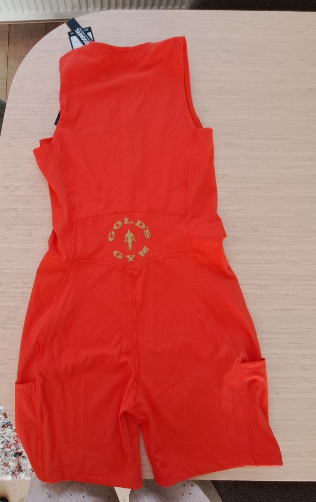 Sportkleding jumpsuit Gold's gym, Kleding | Dames, Sportkleding, Nieuw, Oranje, Ophalen of Verzenden, Maat 36 (S)