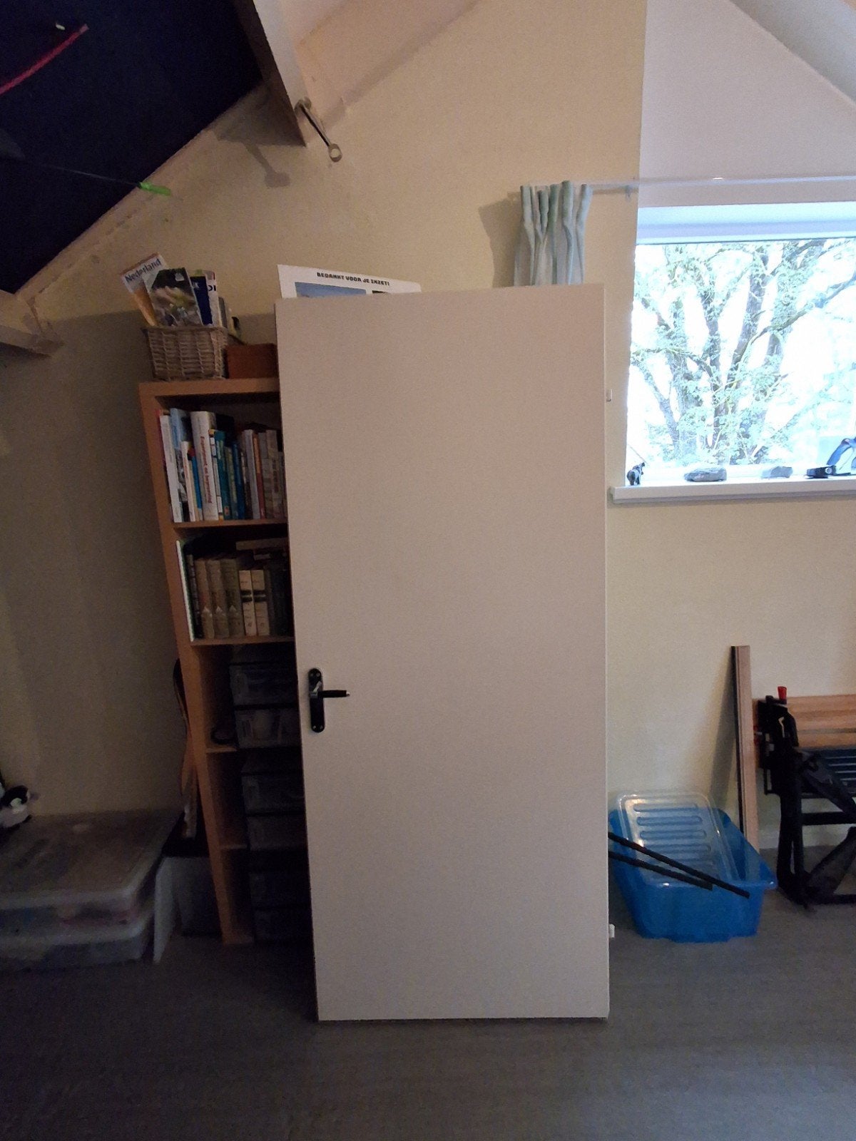 opdekdeur 2 meter bij 83, Ophalen, Gebruikt, 80 tot 100 cm, Binnendeur