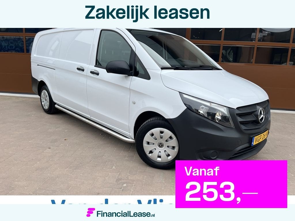Mercedes-Benz Vito 110 CDI 102 pk E6 XL Extra Lang 3p Lease, Auto's, Bestelauto's, Bedrijf, Lease, Financial lease, ABS, Achteruitrijcamera