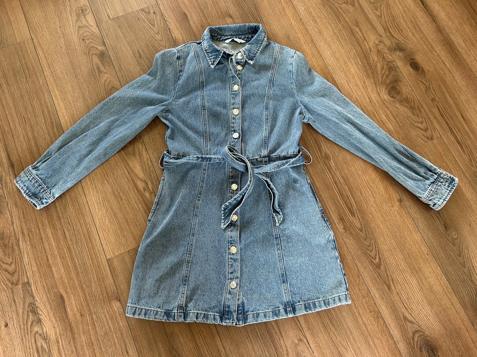 Stradivarius spijkerjurk maat S, Blauw, Ophalen of Verzenden, Zo goed als nieuw, Maat 36 (S)