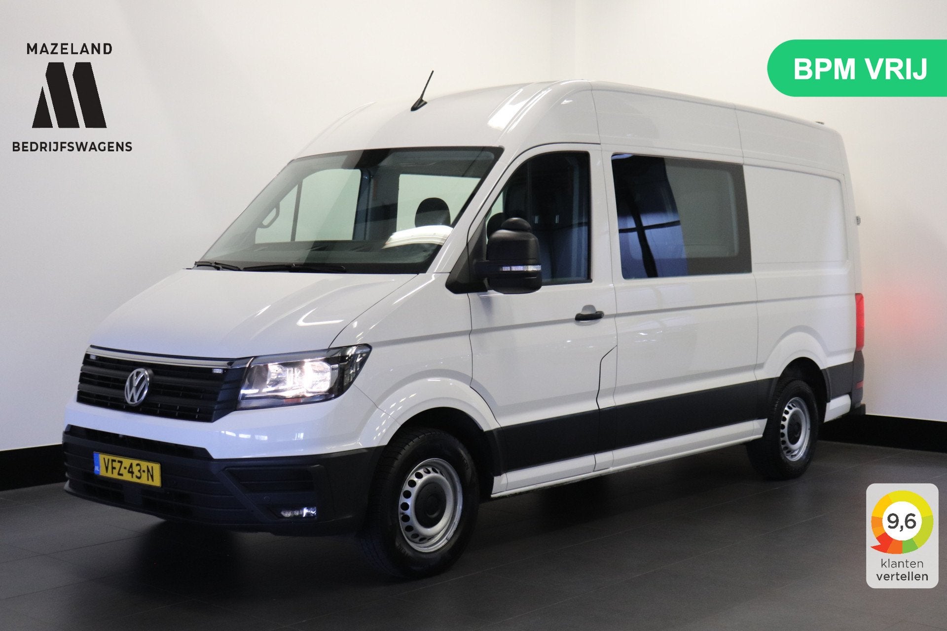 Volkswagen Crafter 2.0 TDI 177PK L3H3 Dubbele Cabine EURO 6, Auto's, Bestelauto's, 13 km/l, Gebruikt, 4 cilinders, 2212 kg